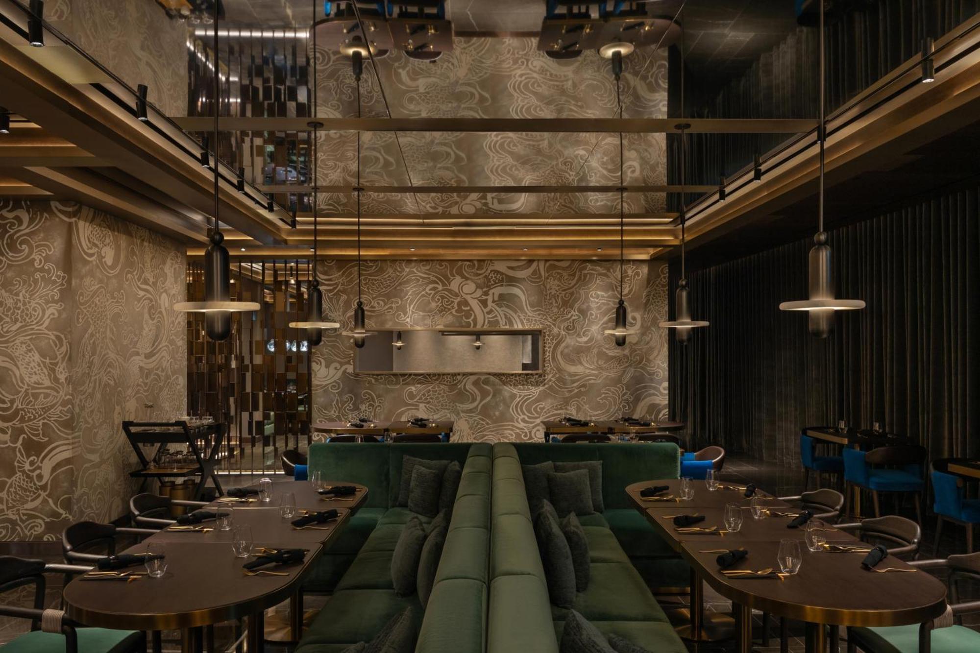 Отель So/ Uptown Дубай Экстерьер фото Interior of the restaurant